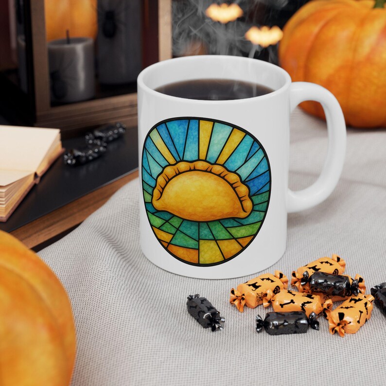 Stained Glass Pierogi Mug | Yinzer Pride | Pittsburgh Polish Comfort Food image 5