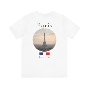 Paris Shirt, Minimalist Eiffel Tower French Travel Tee image 5