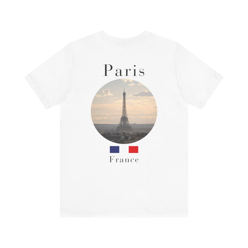Paris Shirt, Minimalist Eiffel Tower French Travel Tee image 5