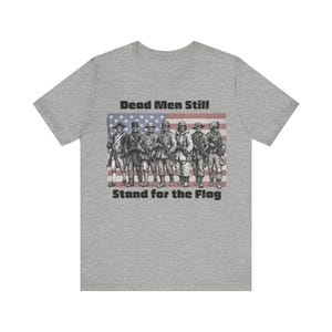 Skeleton Soldier Shirt, Military History Tee, American Flag Skull Graphic image 11