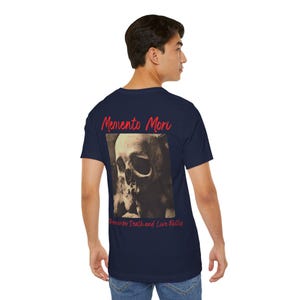 Memento Mori Skull Graphic Tee: Gothic Dark Academia image 9