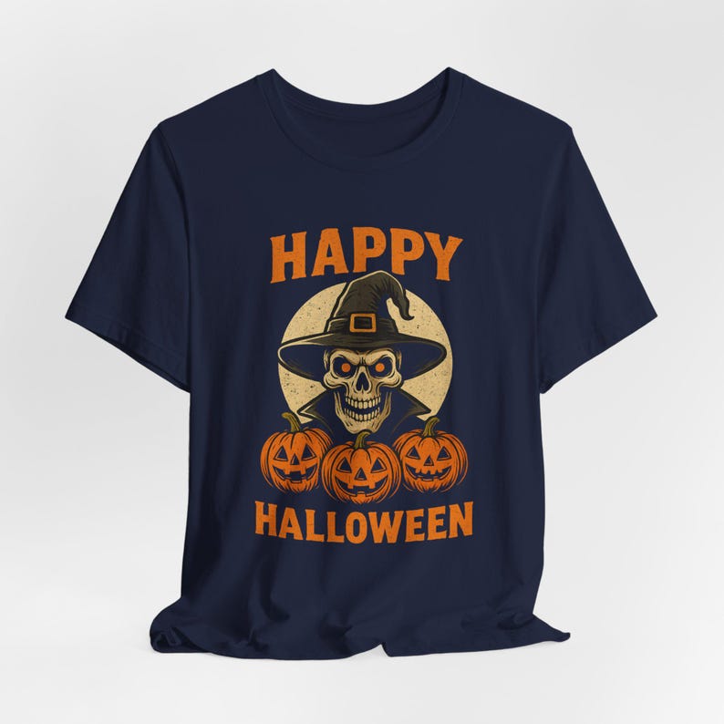 Skull Witch Halloween Shirt, Gothic Skeleton Tee, Spooky Season image 9