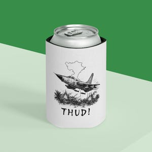 F-105 Thunderchief Can Cooler, Operation Rolling Thunder Koozie, Vietnam Veteran Beer Sleeve image 3