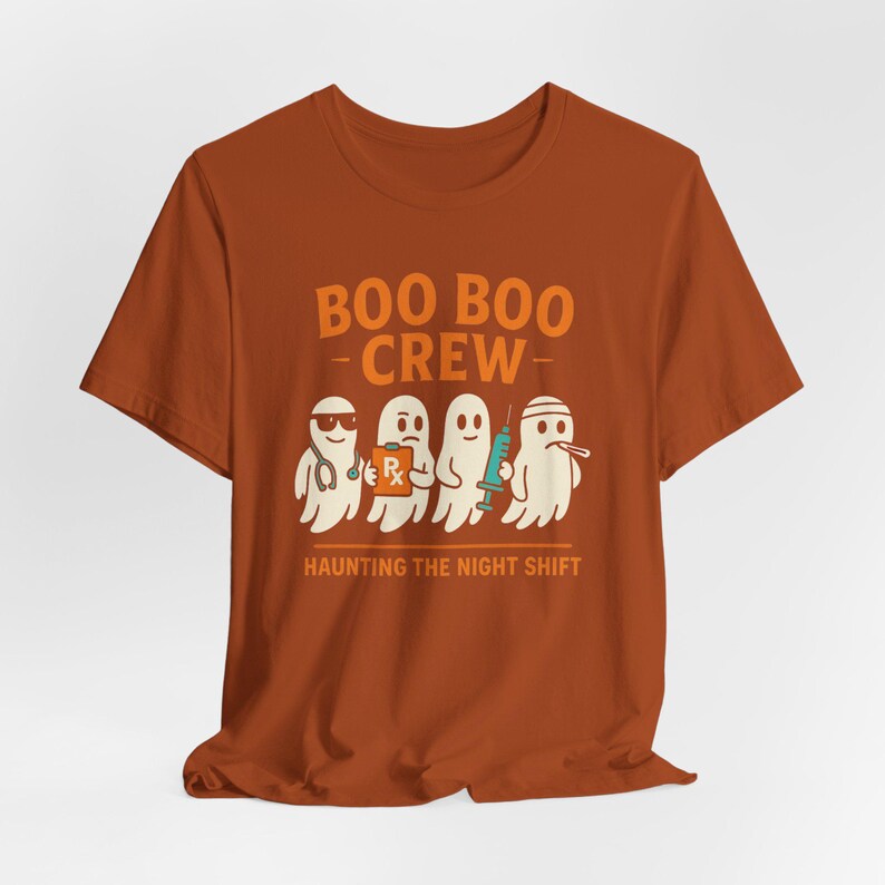 Nurse Halloween Shirt, Funny Boo Boo Crew Tee, Spooky Season image 4