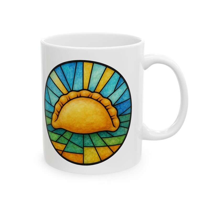 Stained Glass Pierogi Mug | Yinzer Pride | Pittsburgh Polish Comfort Food image 7