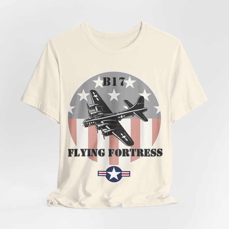 WWII bommenwerper-T-shirt: B17 Flying Fortress afbeelding 4