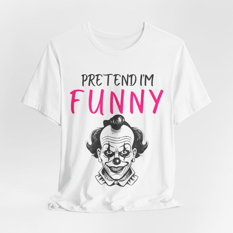 Funny Clown Halloween Shirt, Lazy Costume Tee, Spooky Season image 2