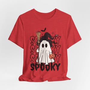 Ghost Witch Halloween Shirt, Gothic Spooky Tee, Spooky Season image 8