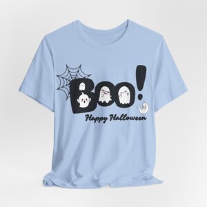 Kawaii Ghost Halloween Shirt, Spooky Season Boo Tee image 7