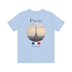 Paris Shirt, Minimalist Eiffel Tower French Travel Tee image 9
