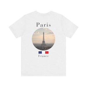 Paris Shirt, Minimalist Eiffel Tower French Travel Tee image 7