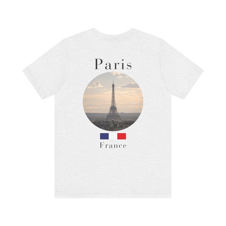 Paris Shirt, Minimalist Eiffel Tower French Travel Tee image 7