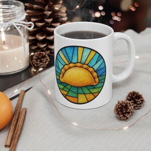 Stained Glass Pierogi Mug | Yinzer Pride | Pittsburgh Polish Comfort Food image 4