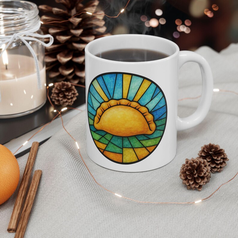 Stained Glass Pierogi Mug | Yinzer Pride | Pittsburgh Polish Comfort Food image 4