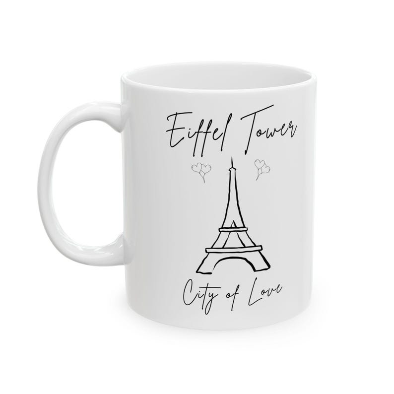 Eiffel Tower Mug: City of Love Paris Coffee Cup - French Souvenir image 3