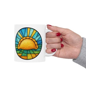 Stained Glass Pierogi Mug | Yinzer Pride | Pittsburgh Polish Comfort Food image 6