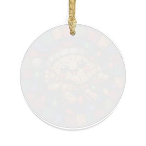 Tangled Lights Pierogi Acrylic Ornament, Stained Glass Style, Polish Christmas Decor image 3