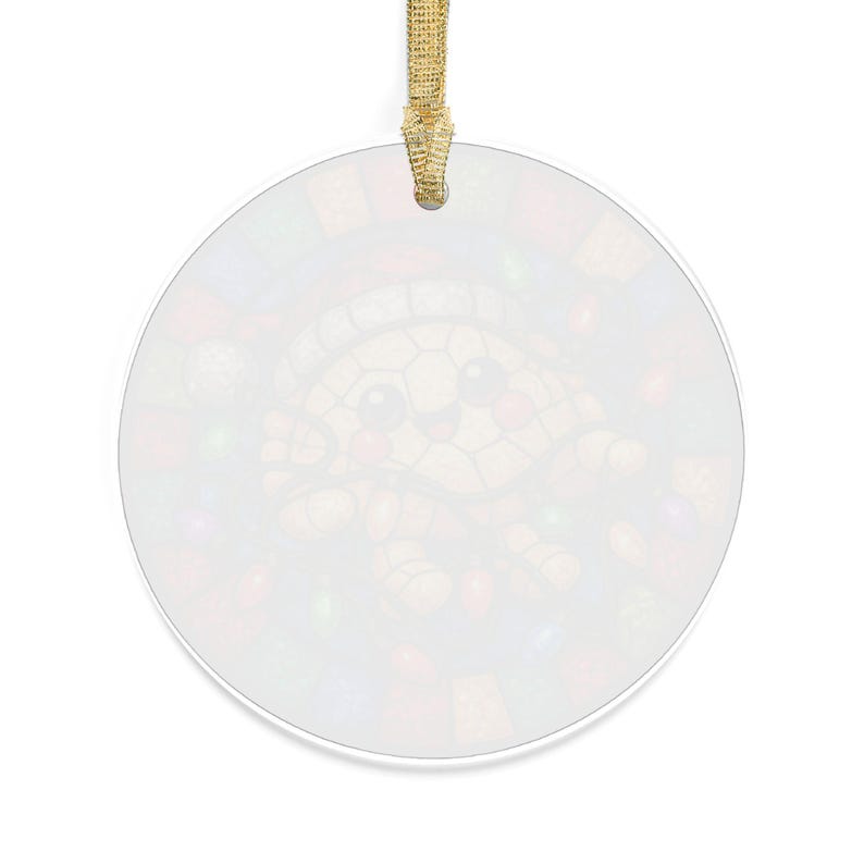 Tangled Lights Pierogi Acrylic Ornament, Stained Glass Style, Polish Christmas Decor image 3