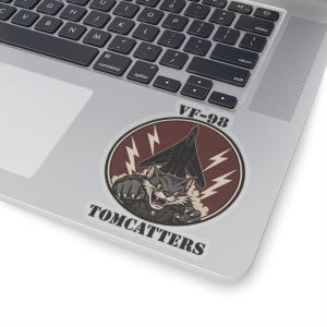 F-14 Tomcat VF-98 Tomcatters Navy Fighter Squadron Sticker, Aviation Decal image 7