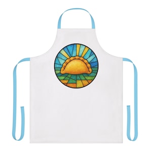 Stained Glass Pierogi Apron, Polish Foodie Cooking Kitchen Wear image 8