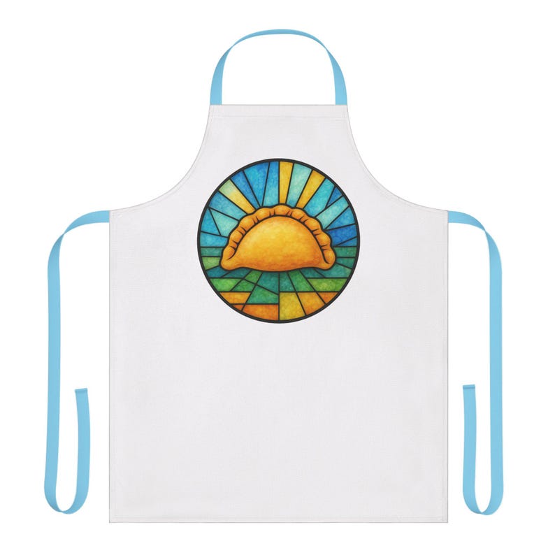 Stained Glass Pierogi Apron, Polish Foodie Cooking Kitchen Wear image 8