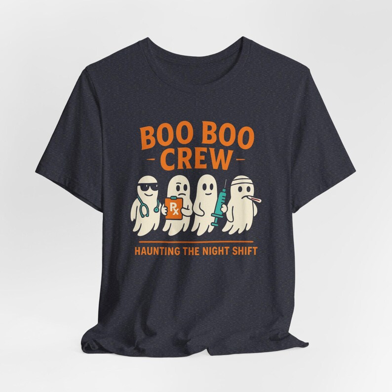 Nurse Halloween Shirt, Funny Boo Boo Crew Tee, Spooky Season image 8
