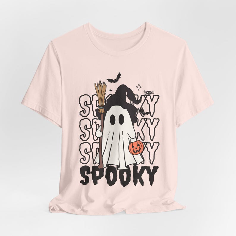 Ghost Witch Halloween Shirt, Gothic Spooky Tee, Spooky Season image 2