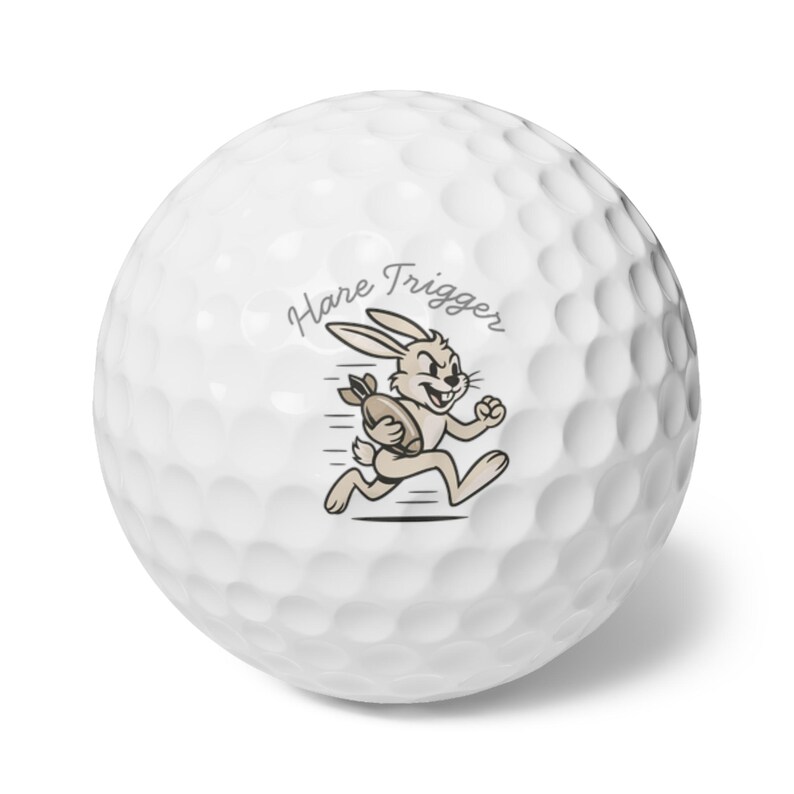 Zestaw piłek golfowych Hare Trigger, wzór z czasów II wojny światowej, nowość dla golfisty zdjęcie 1