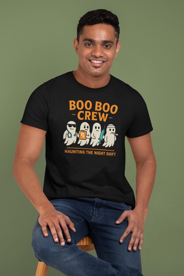 Nurse Halloween Shirt, Funny Boo Boo Crew Tee, Spooky Season