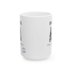 Gothic Gargoyle Eiffel Tower Paris Mug, Dark Academia Ceramic Coffee Cup image 6
