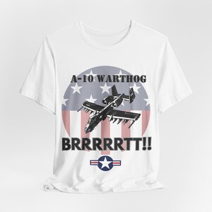 Camiseta A-10 Warthog BRRRRTT: Camiseta patriótica de avión de combate de la USAF imagen 5