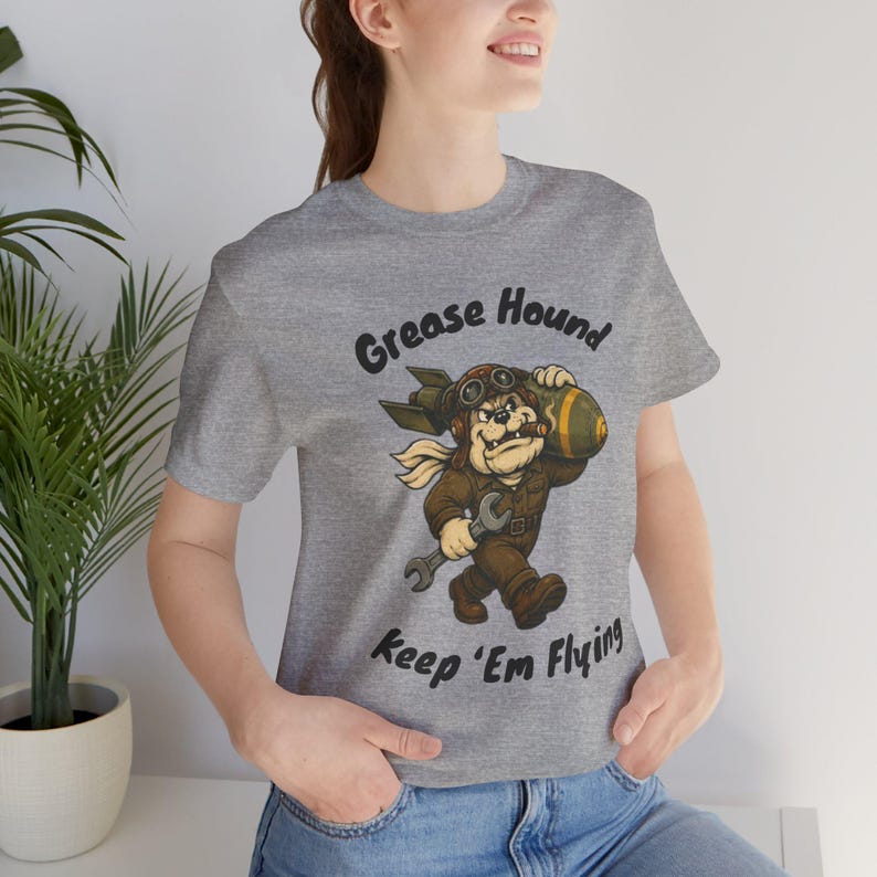 WWII Aviation Mechanic Shirt, Keep Em Flying Retro Warbird Tee image 5