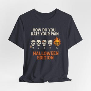Nurse Halloween Shirt, Funny Pain Scale Doctor Tee, Spooky Season image 9