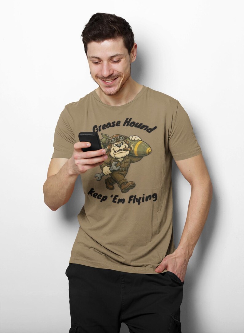 WWII Aviation Mechanic Shirt, Keep Em Flying Retro Warbird Tee image 4