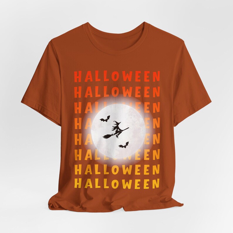 Camiseta retro de bruja para Halloween, camiseta gótica de luna llena, temporada espeluznante imagen 3