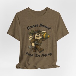 WWII Aviation Mechanic Shirt, Keep Em Flying Retro Warbird Tee image 9