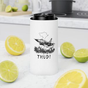 F-105 Thunderchief Can Cooler, Operation Rolling Thunder Koozie, Vietnam Veteran Beer Sleeve image 5