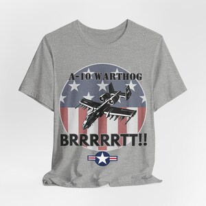 Camiseta A-10 Warthog BRRRRTT: Camiseta patriótica de avión de combate de la USAF imagen 7