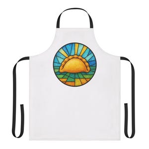 Stained Glass Pierogi Apron, Polish Foodie Cooking Kitchen Wear image 9