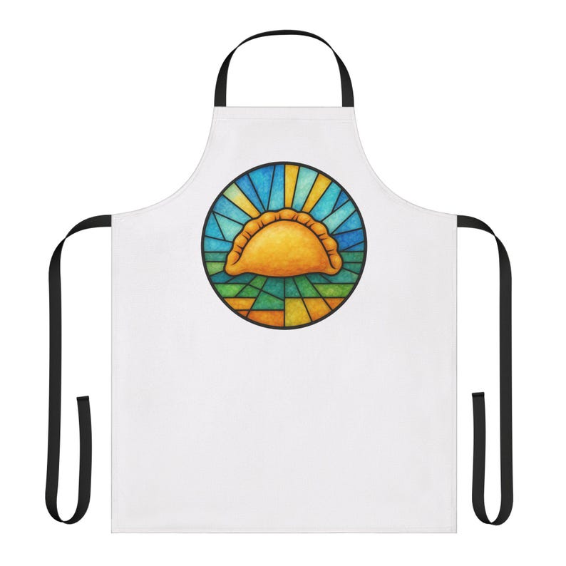 Stained Glass Pierogi Apron, Polish Foodie Cooking Kitchen Wear image 9