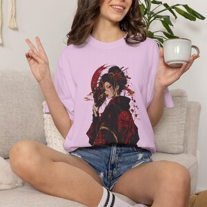 Kitsune Warrior Shirt, Japanese Fox Samurai Art, Dark Folklore Tee image 13