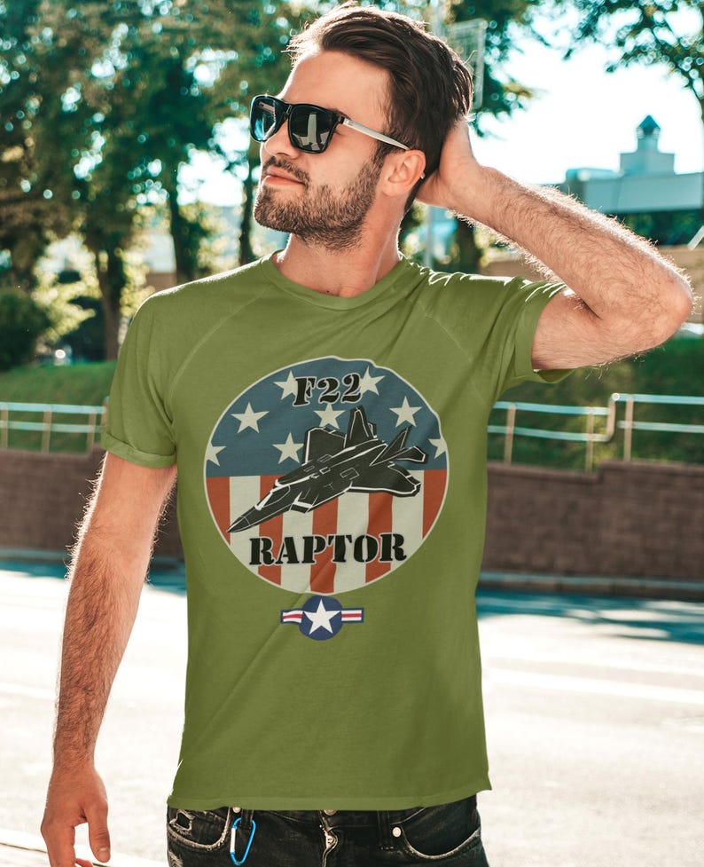 F22 Raptor Stealth Fighter T-Shirt: Vintage Military Aircraft Graphic Tee