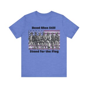 Skeleton Soldier Shirt, Military History Tee, American Flag Skull Graphic image 12