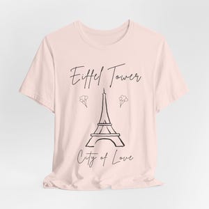 Camiseta con estampado de la Torre Eiffel de París: Camiseta minimalista de viaje francesa imagen 4