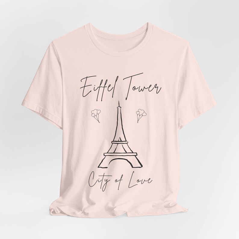Camiseta con estampado de la Torre Eiffel de París: Camiseta minimalista de viaje francesa imagen 4