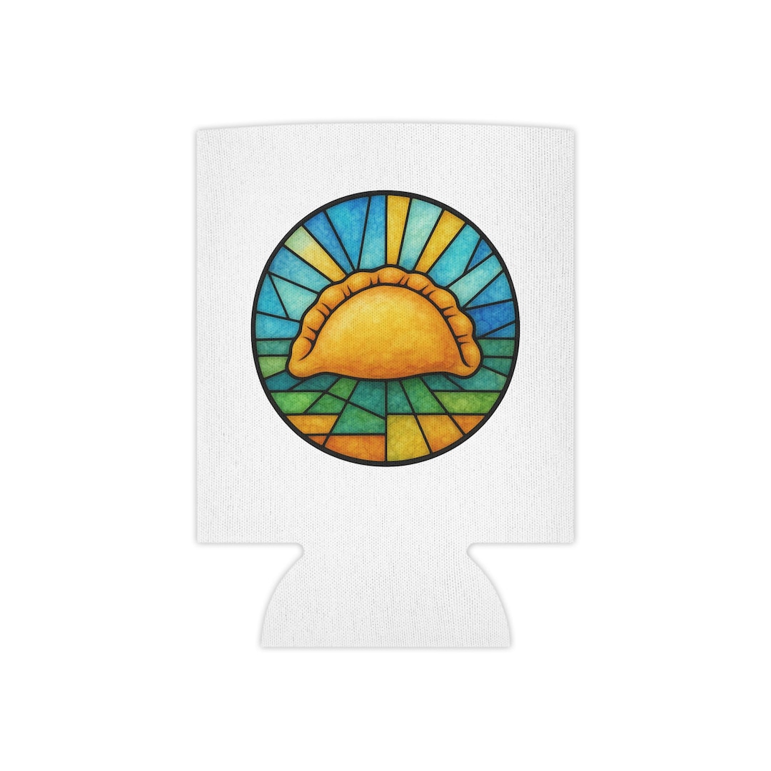 Stained Glass Pierogi Can Cooler — Yinzer Beer Sleeve