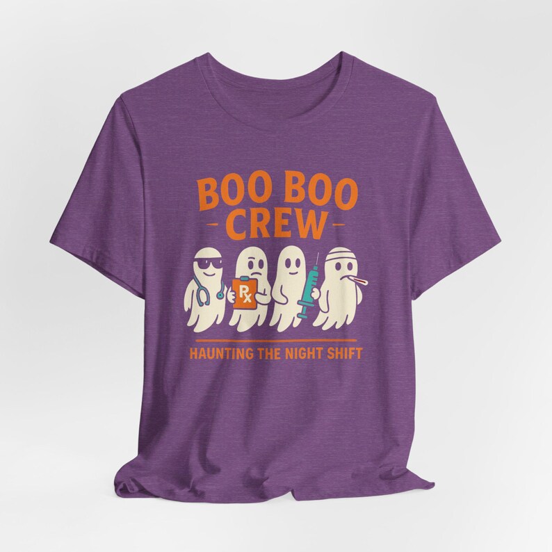 Nurse Halloween Shirt, Funny Boo Boo Crew Tee, Spooky Season image 9