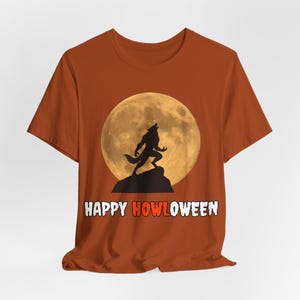 Werewolf Halloween Shirt, Gothic Full Moon Tee, Spooky Season image 5