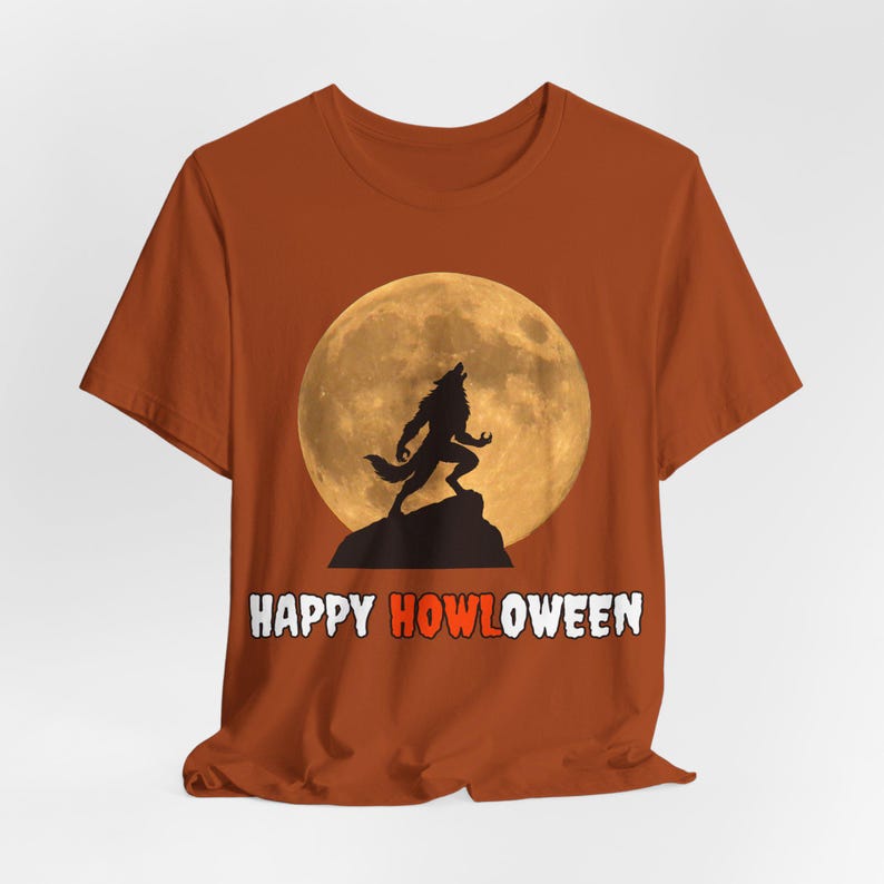 Werewolf Halloween Shirt, Gothic Full Moon Tee, Spooky Season image 5