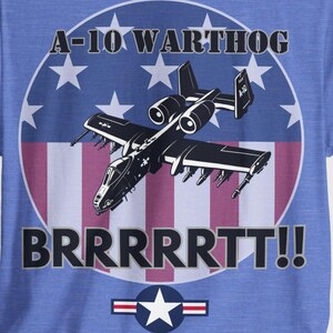 Camiseta A-10 Warthog BRRRRTT: Camiseta patriótica de avión de combate de la USAF imagen 9